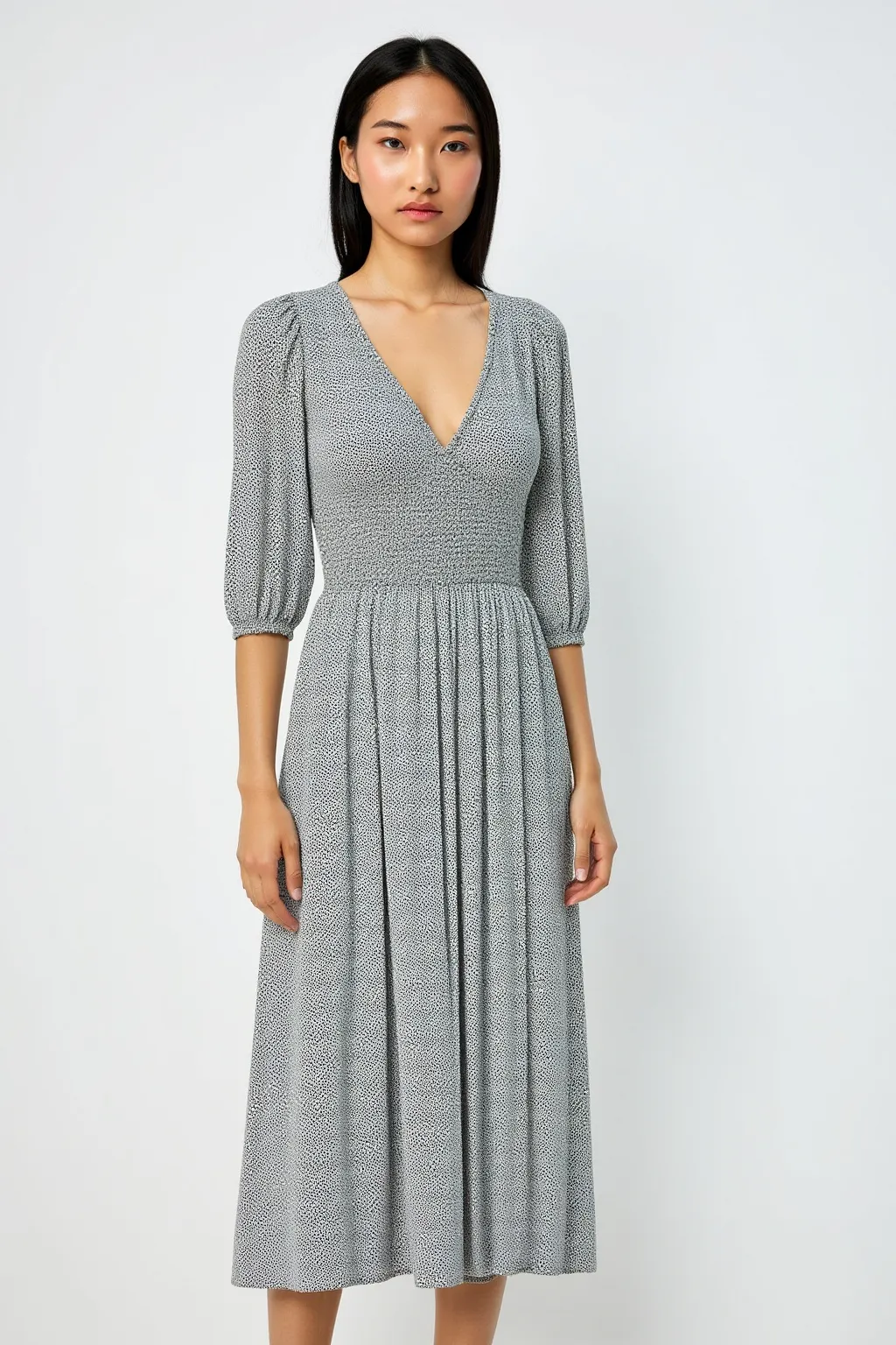 Light Grayish Classic Dress