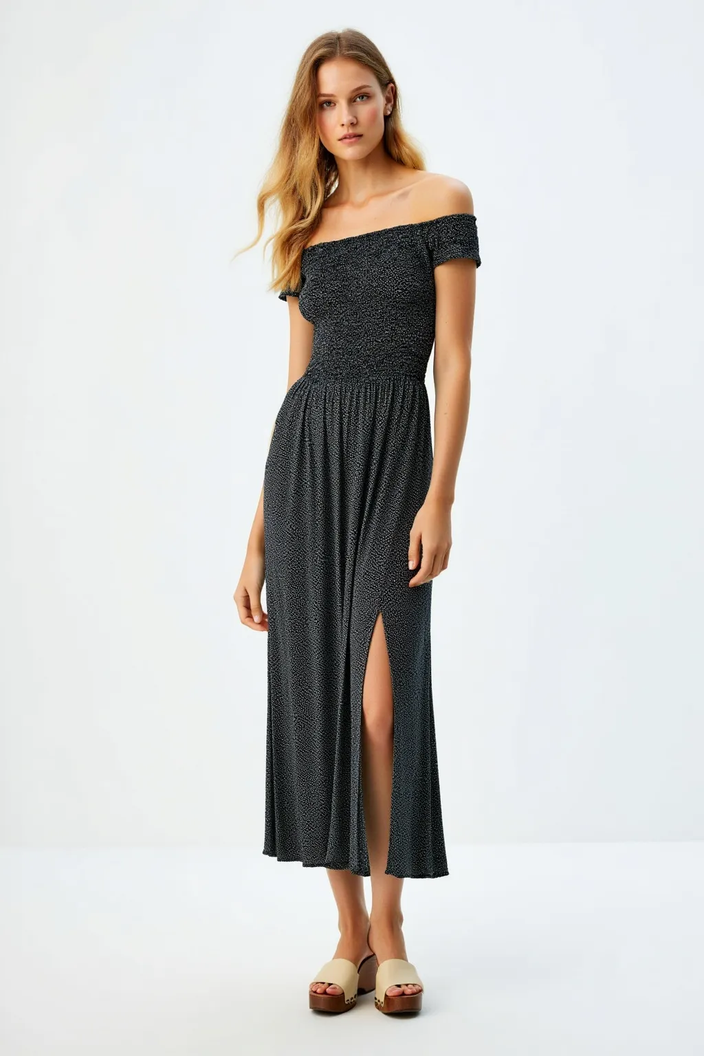 Empire Waist Dark Gray Dress
