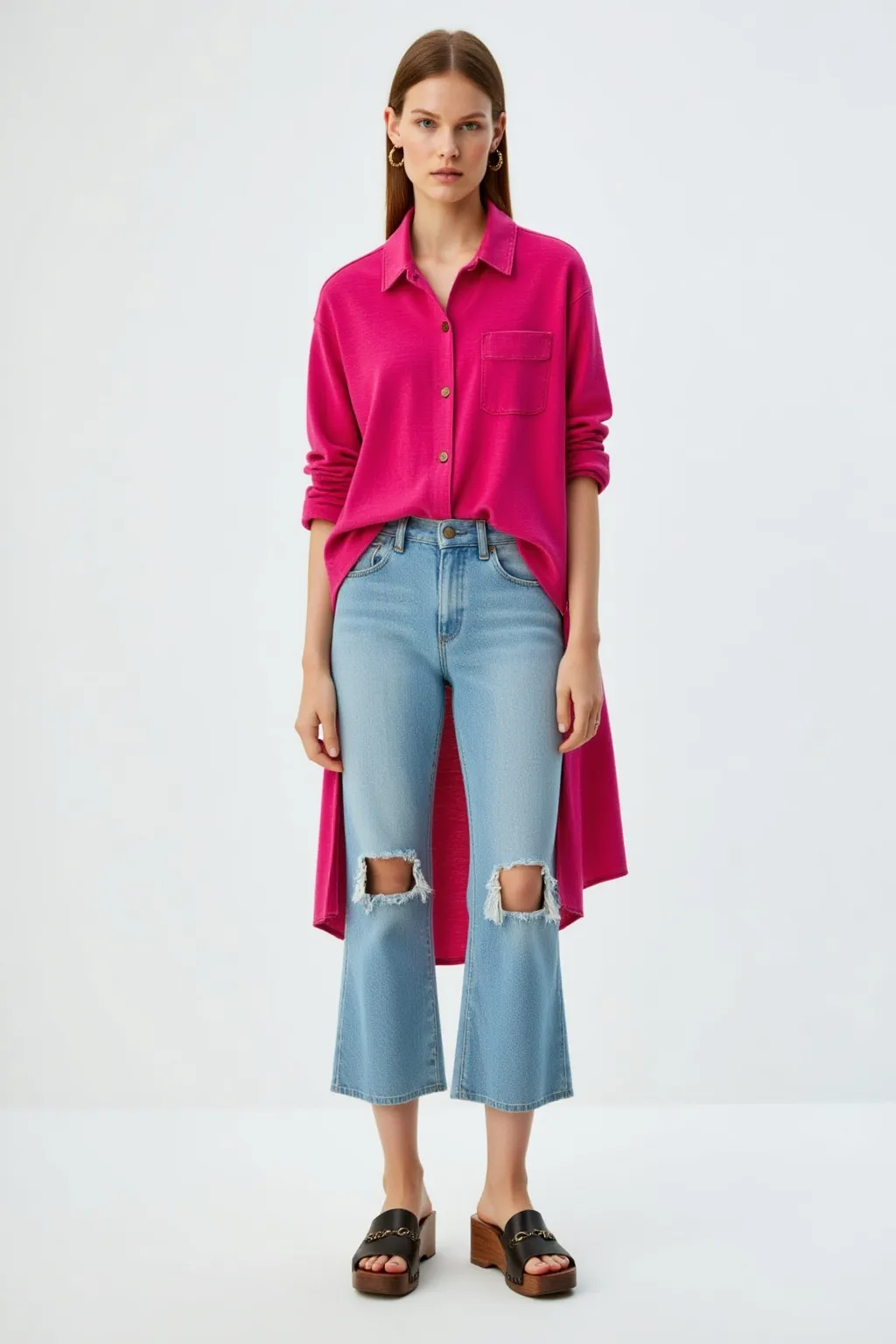 Flaming Long Oversize Shirt.