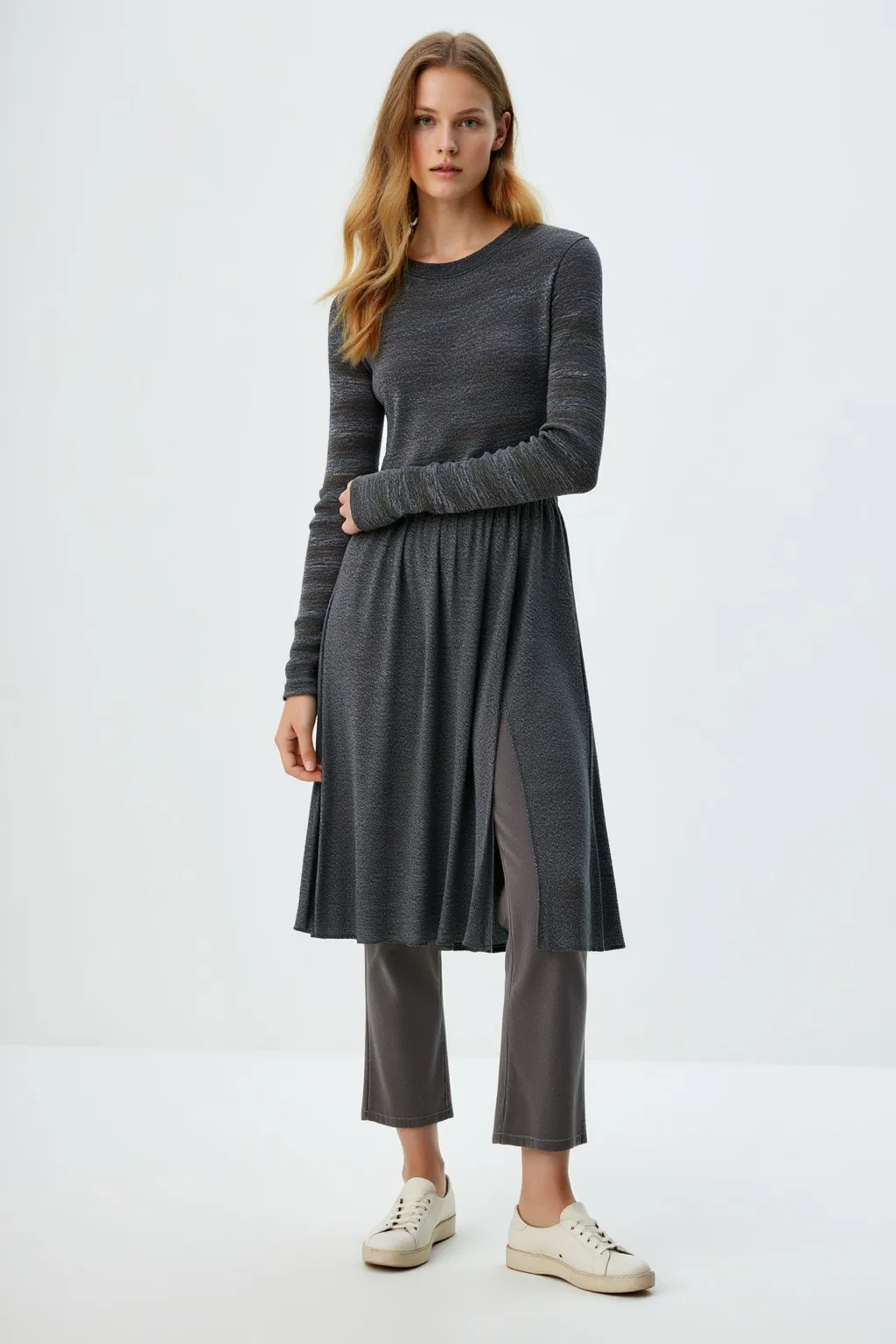 Dark Gray Knit Dress