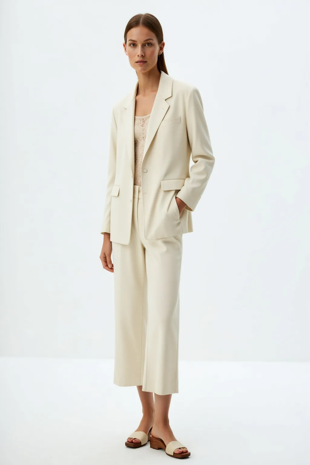 Cream Double Suit