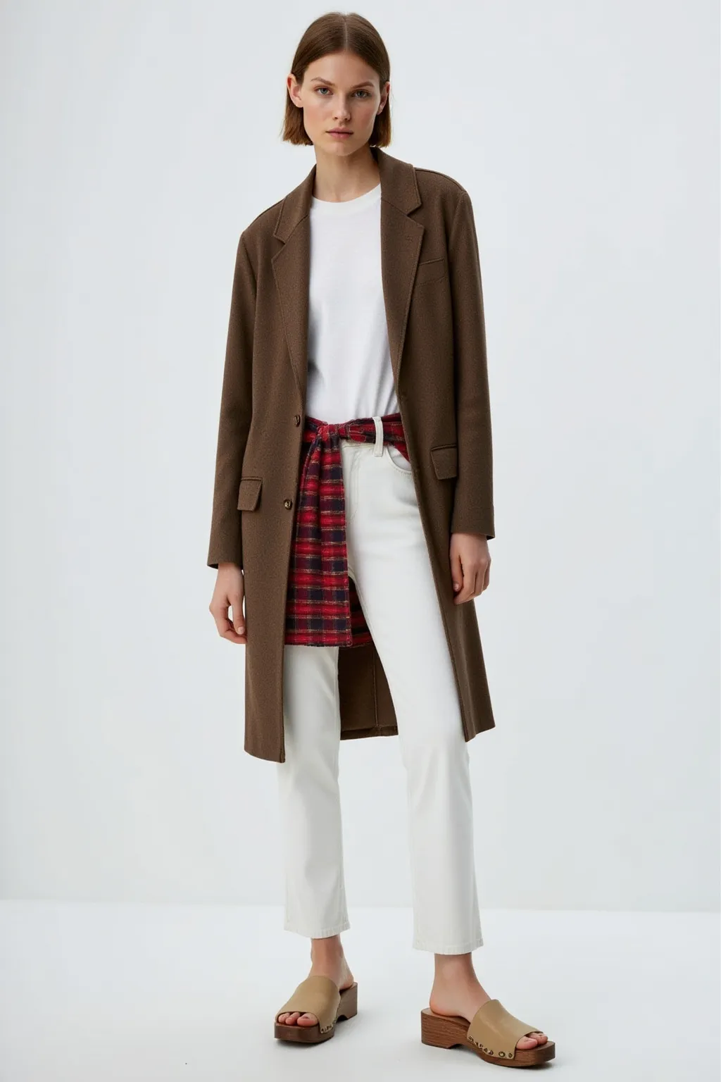 Brown Casual Coat